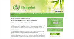 Desktop Screenshot of highpointhealing.com